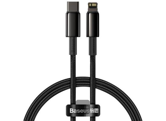 Baseus Tungsten Gold Fast Charging Data Cable Type-C to Lightning PD 20W (1m) - Black